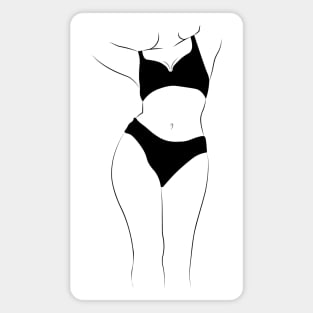 woman silhouette Magnet